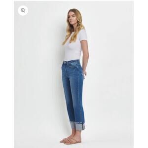 VERVET NWT Victoria High-Rise Cuffed Straight Jeans Sz 27